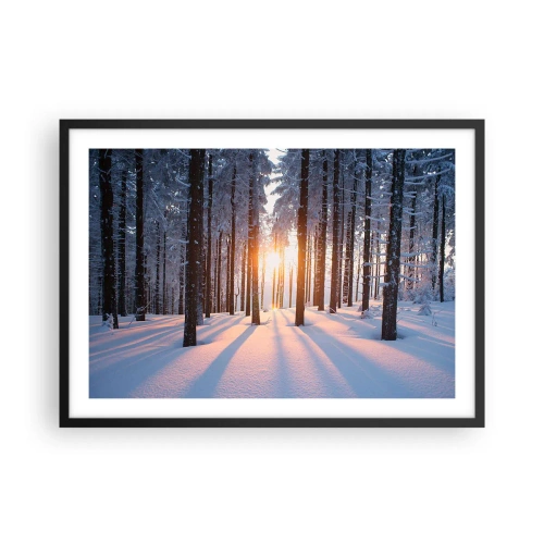 Poster în ramă neagră - În mod clar în alb și negru - 70x50 cm