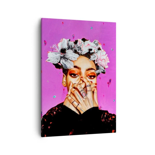 Tablou pe pânză - Un pic nebună - 50x70 cm