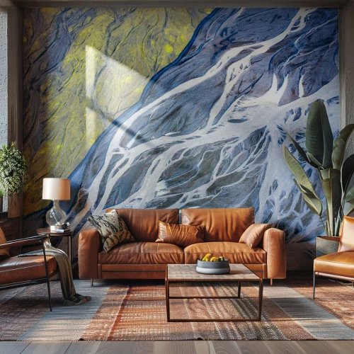 Tapet Autoadeziv Deluxe Sticker - Picturi din natură - Abstracția, Bucată, Gheţar - 350x256 cm
