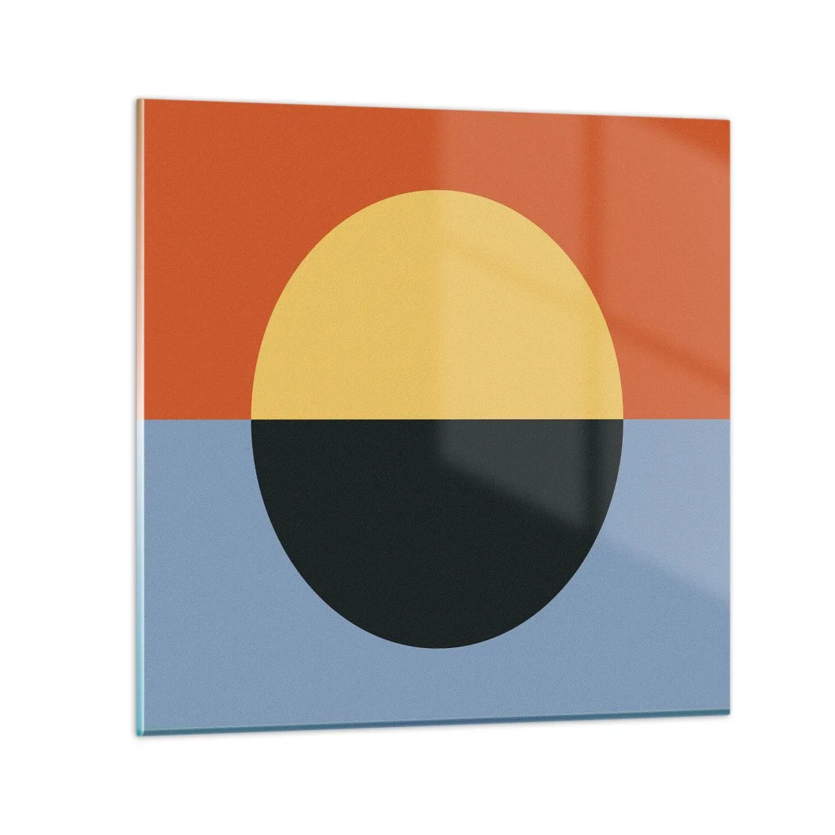 Tablou pe sticlă - O compoziție de căldură și răcoare - 60x60 cm