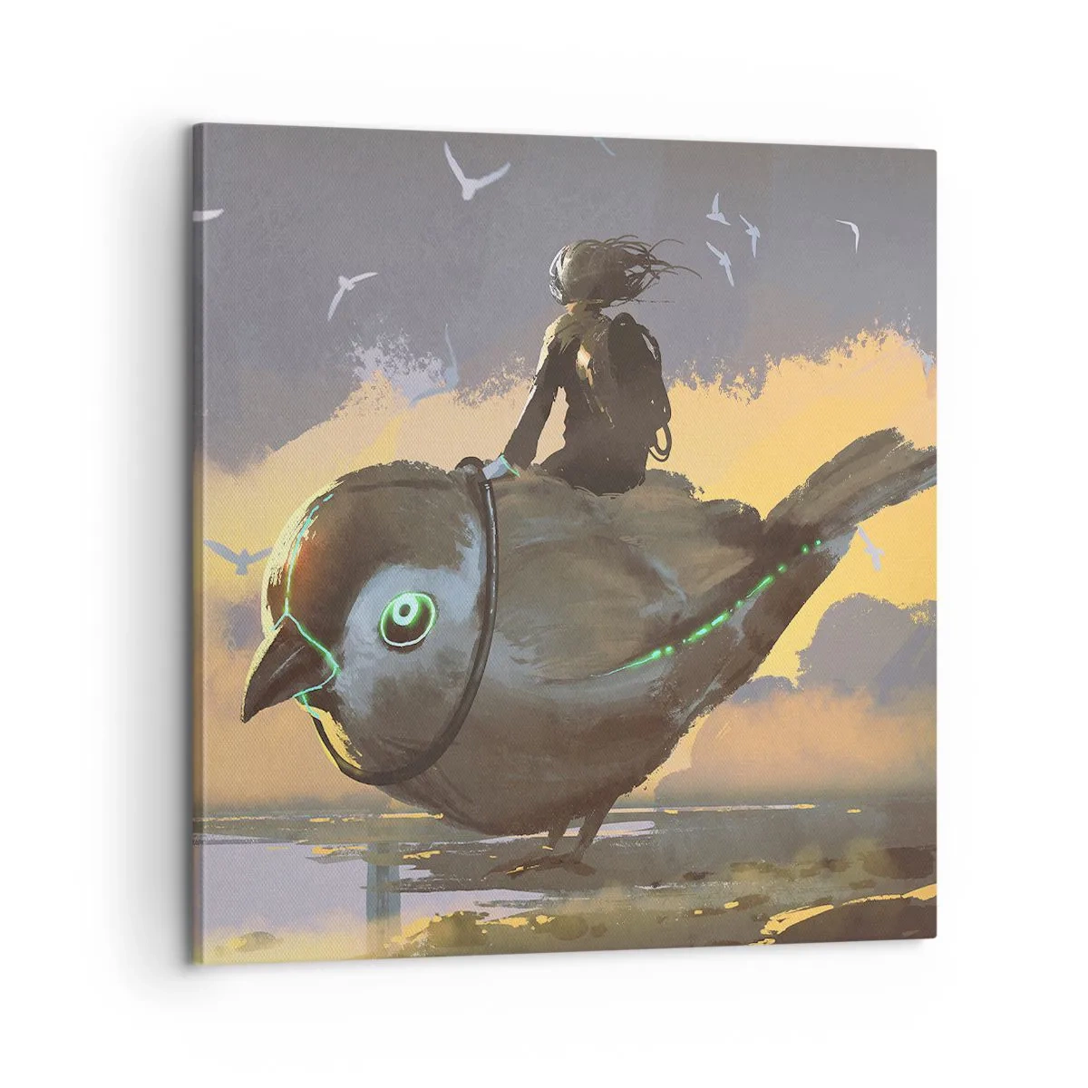 Tablou pe pânză - O oprire într-o călătorie fantastică - 60x60 cm