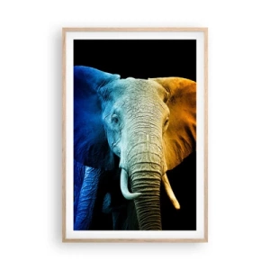 Poster în ramă de stejar deschis - Excentric, nu ciudat - 61x91 cm