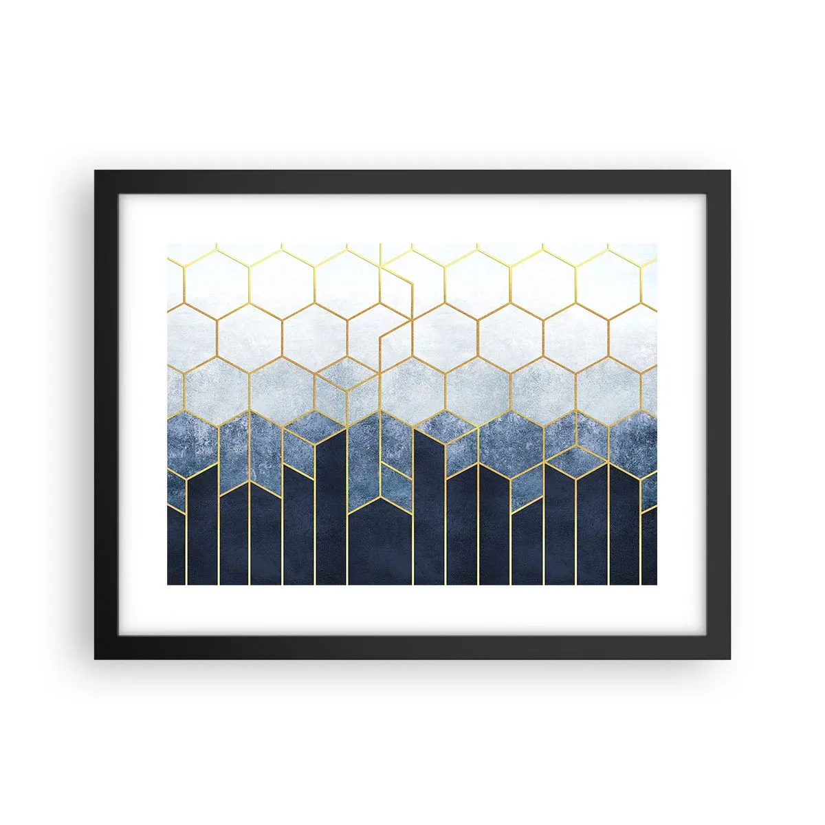 Poster în ramă neagră - Compoziție în ritm sincopat - 40x30 cm