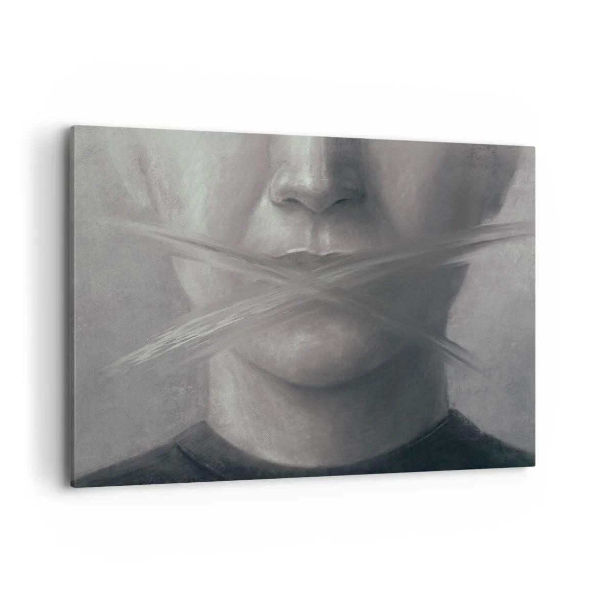 Tablou pe pânză - Nici un cuvânt - 100x70 cm