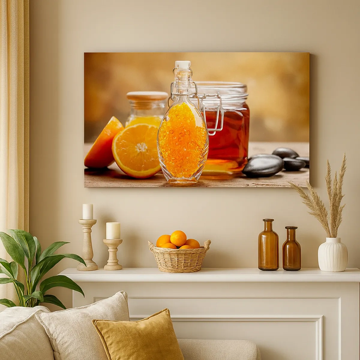 Tablou pe pânză - Gust și aromă de soare - 30x30 cm