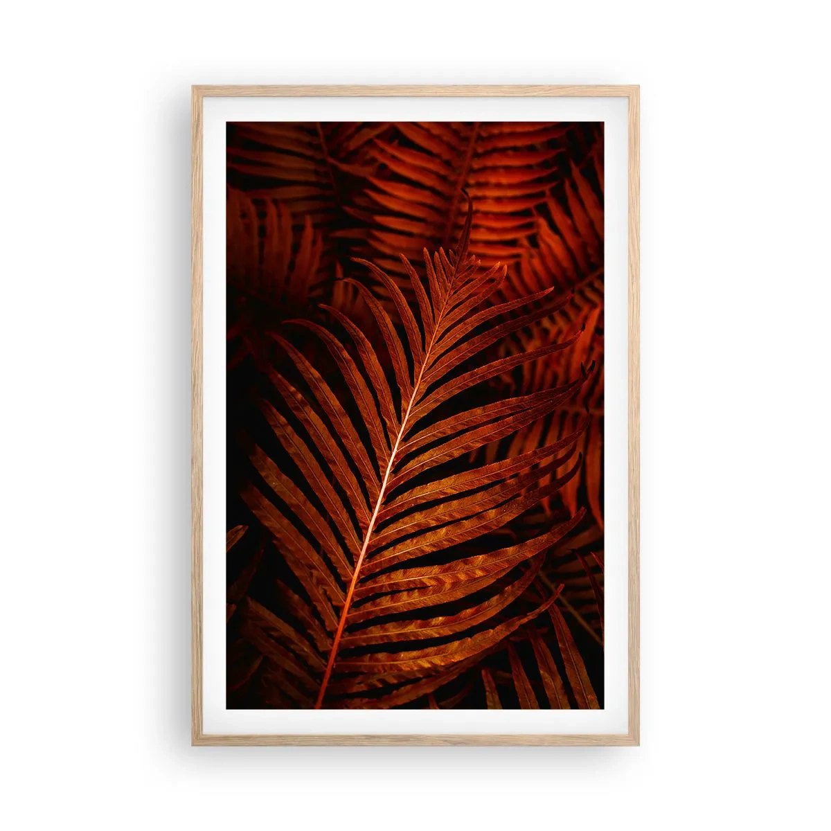 Poster în ramă de stejar deschis - Ardoarea vieții - 61x91 cm