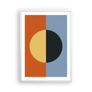 Poster în ramă albă - O compoziție de căldură și răcoare - 50x70 cm