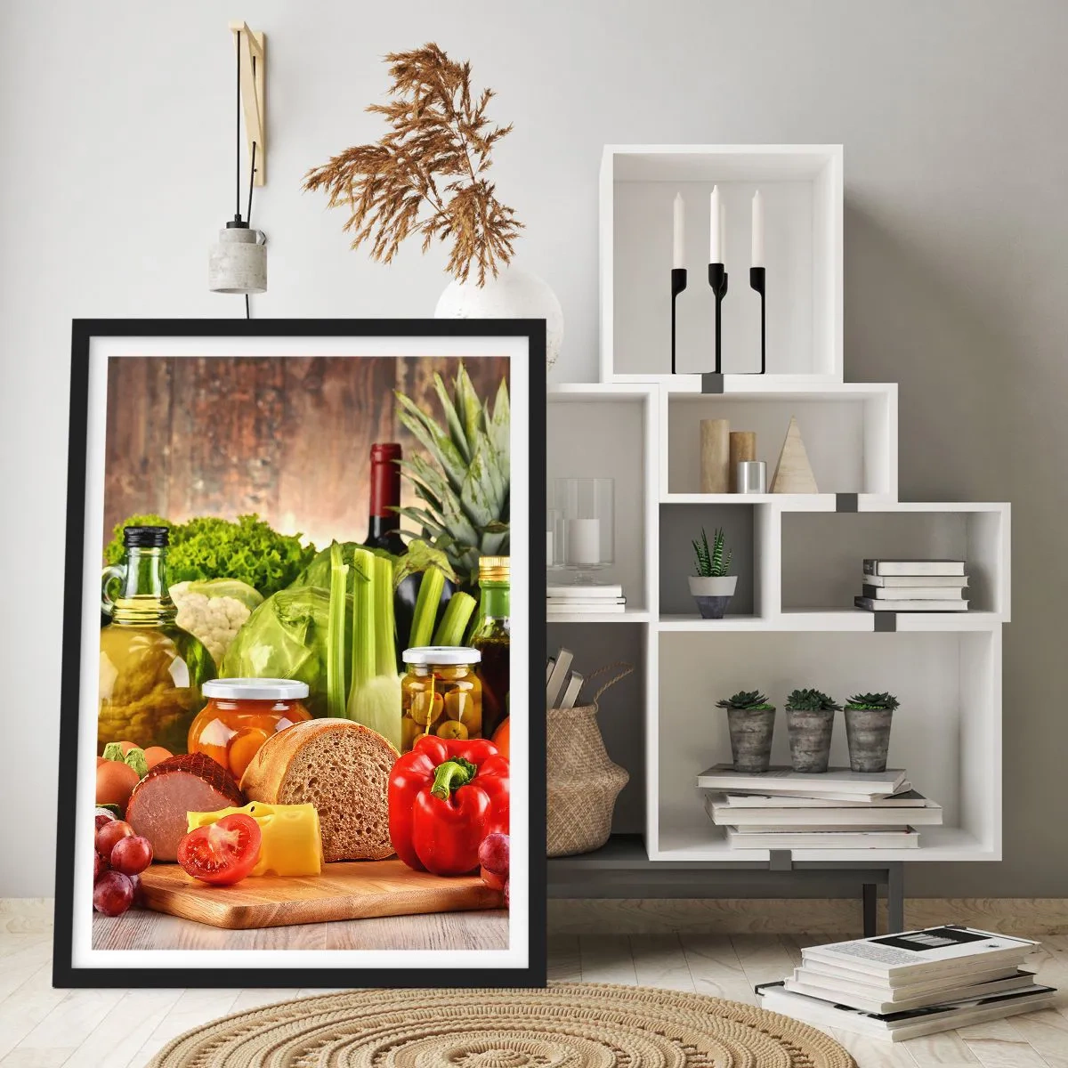 Poster în ramă neagră - Afumate, prăjite, marinate - 40x50 cm