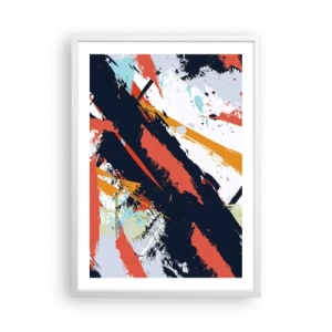 Poster în ramă albă - Compoziție dinamică - 50x70 cm