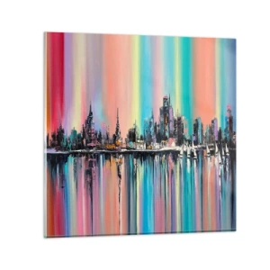 Tablou pe sticlă - Strălucește cu lumina nopții - 50x50 cm