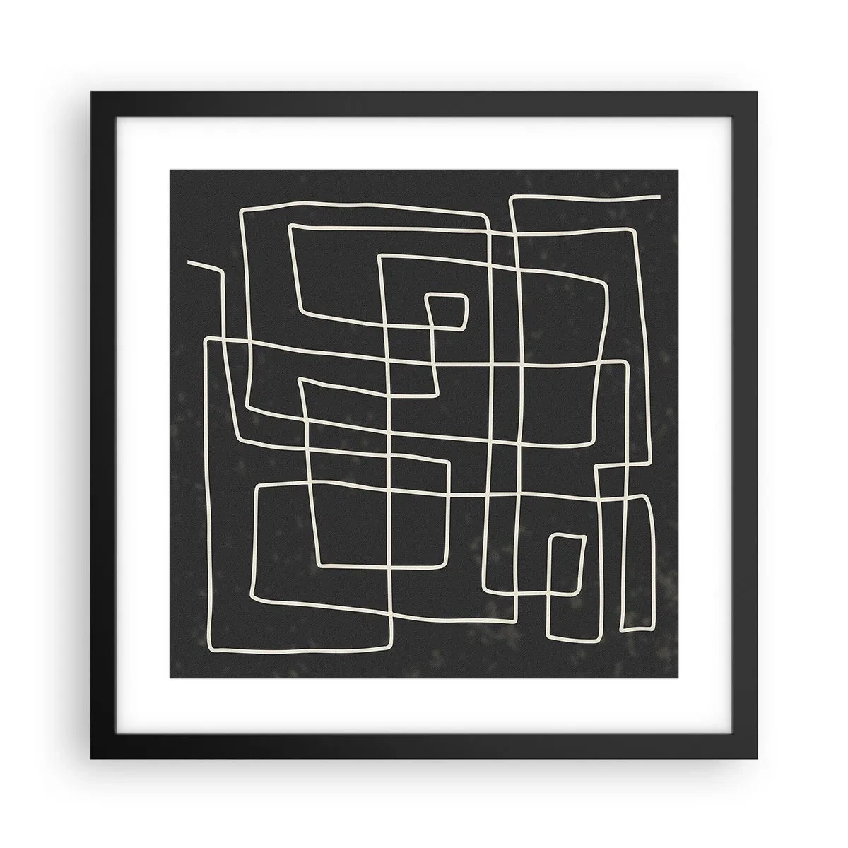 Poster în ramă neagră - Nu atât de simplu - 40x40 cm