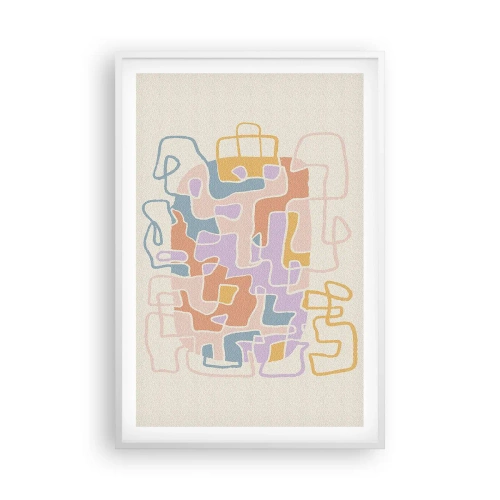 Poster în ramă albă - Labirintul - o aventură plină de bucurie - 61x91 cm