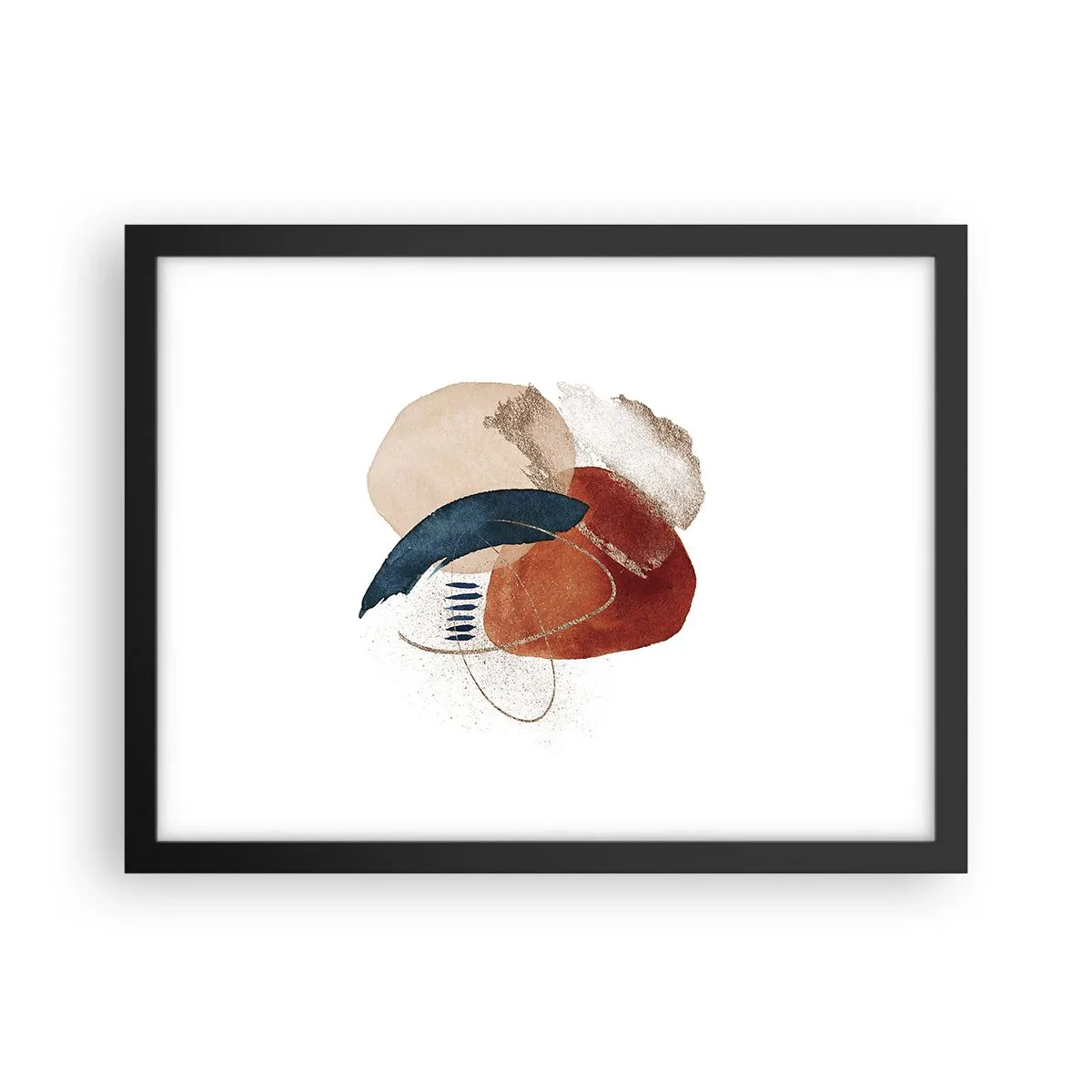 Poster în ramă neagră - Compoziție ovală - 40x30 cm