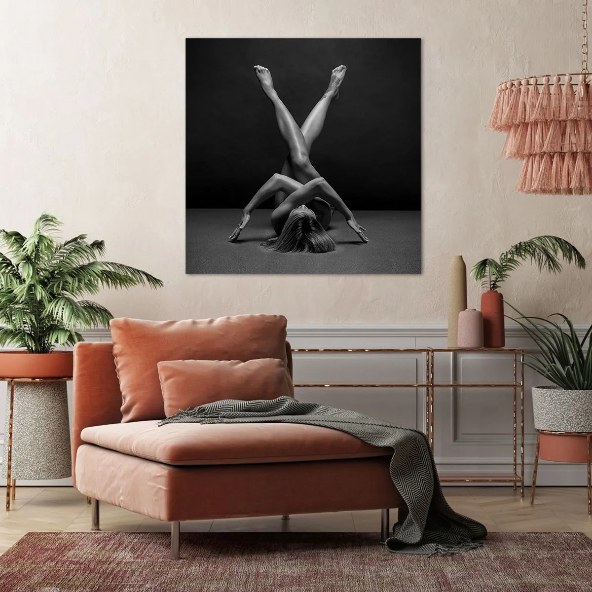 Tablou pe pânză - Geometria nudității - 30x30 cm