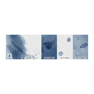 Mostră tapet autocolant Deluxe Sticker - Tul albastru - Abstracția, Bucată, Pictura - 100x30 cm