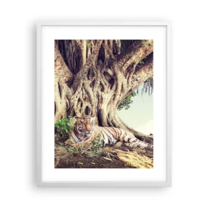 Poster în ramă albă - O perspectivă din Geneză - 40x50 cm