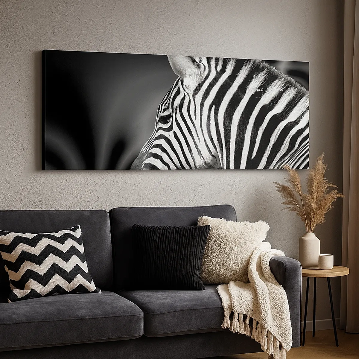 Tablou pe pânză - Albul e alb și negrul e negru - 30x30 cm