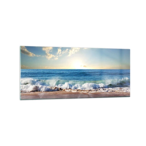 Tablou pe sticlă - Mișcare și liniște în același timp - 120x50 cm