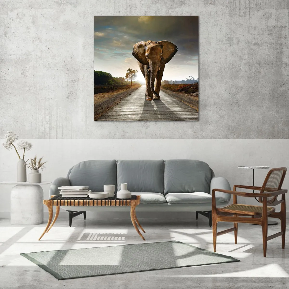 Tablou pe sticlă - Și-a pierdut cipicii... - 60x60 cm