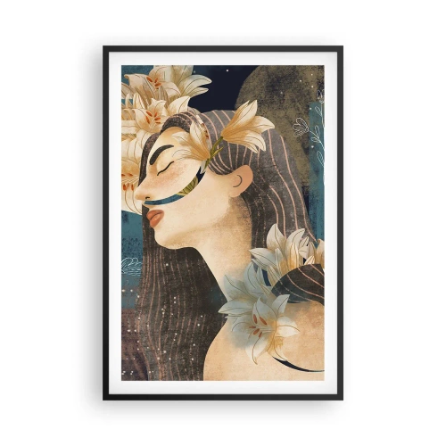Poster în ramă neagră - Povestea prințesei cu crini - 61x91 cm