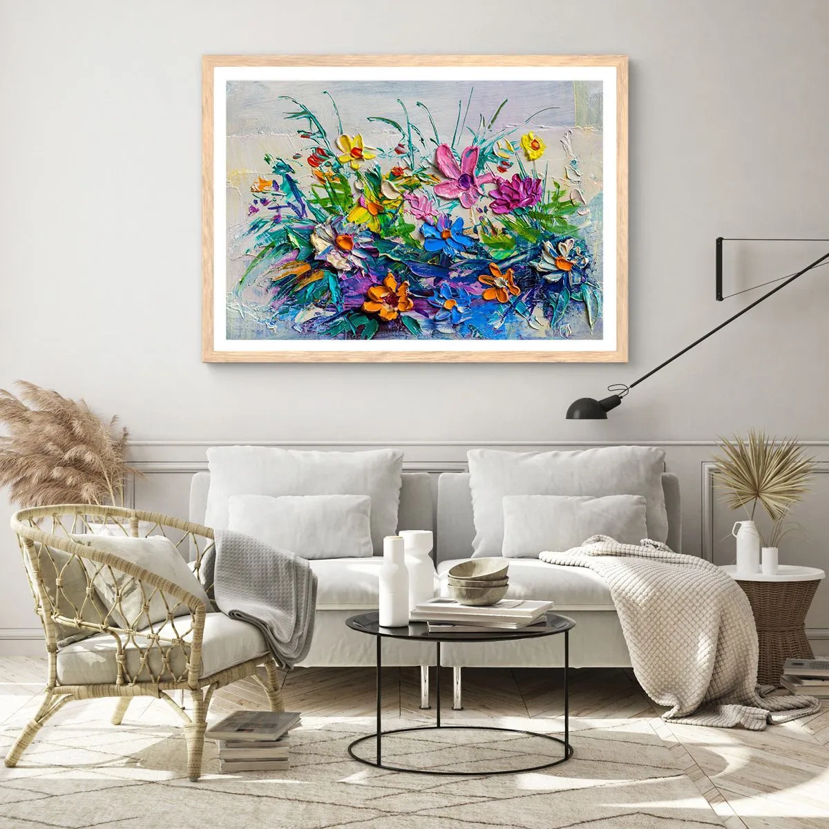 Poster în ramă de stejar deschis - Nu este deloc o natură moartă - 91x61 cm