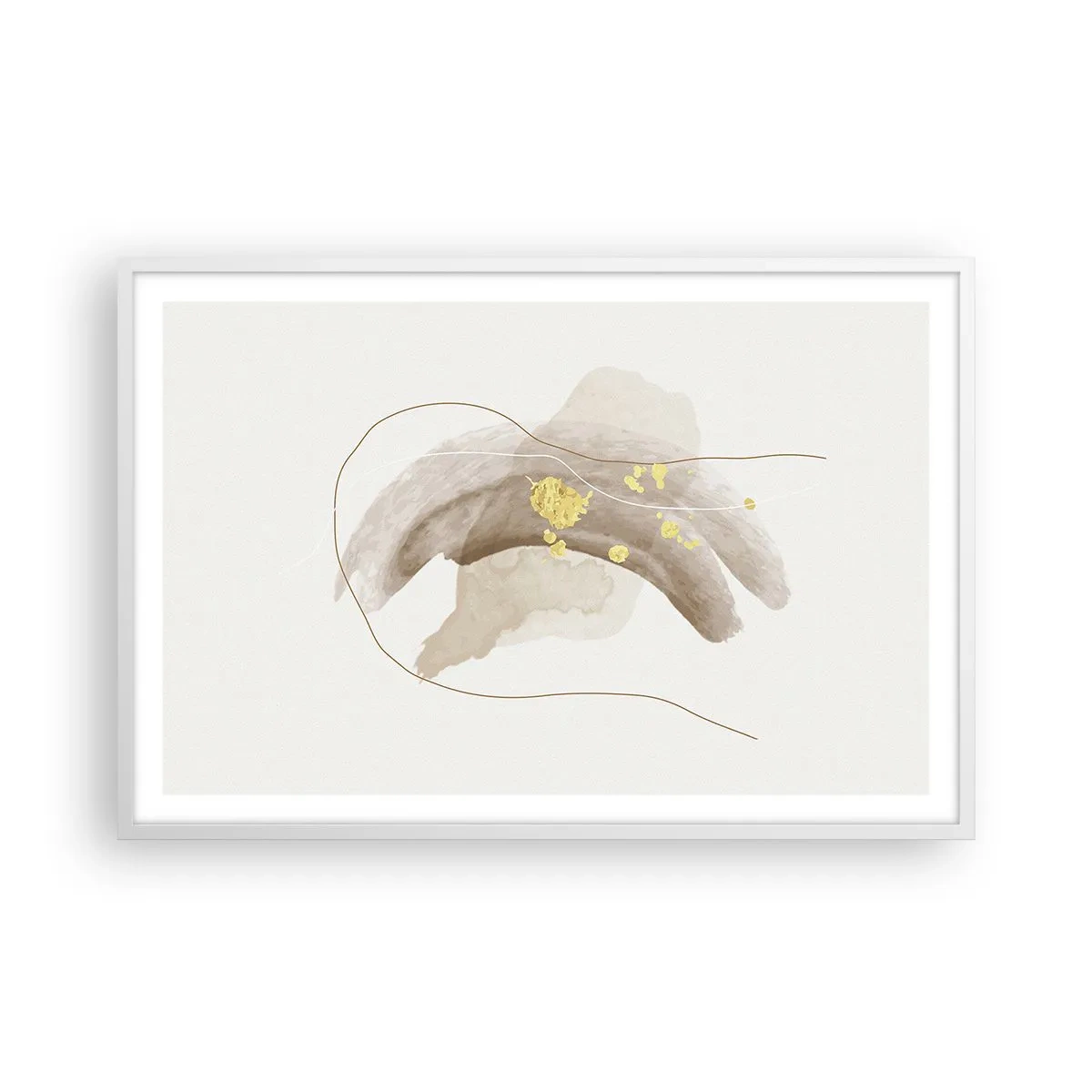 Poster în ramă albă - Întâlnite în spațiu - 91x61 cm