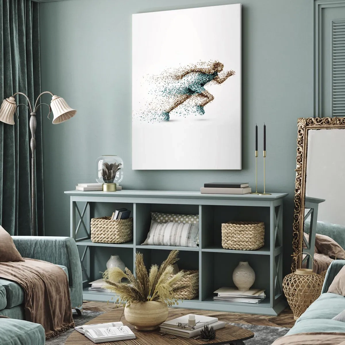 Tablou pe pânză - Viața este o cursă - 55x100 cm