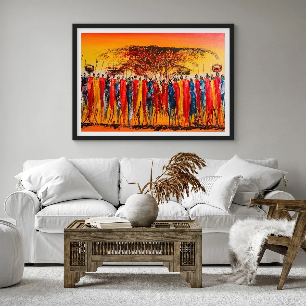 Poster în ramă neagră - Acolo, acolo, acolo, acolo se duc - 70x50 cm