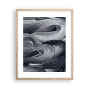 Poster în ramă de stejar deschis - Fluiditatea realității - 40x50 cm