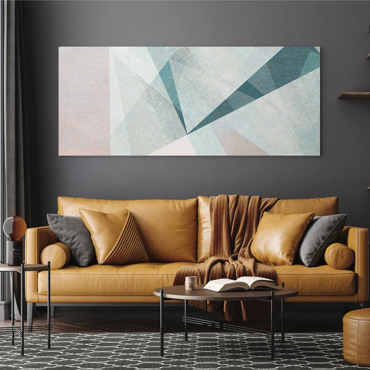 Tablou pe sticlă - Calm și totuși dinamic - 120x50 cm