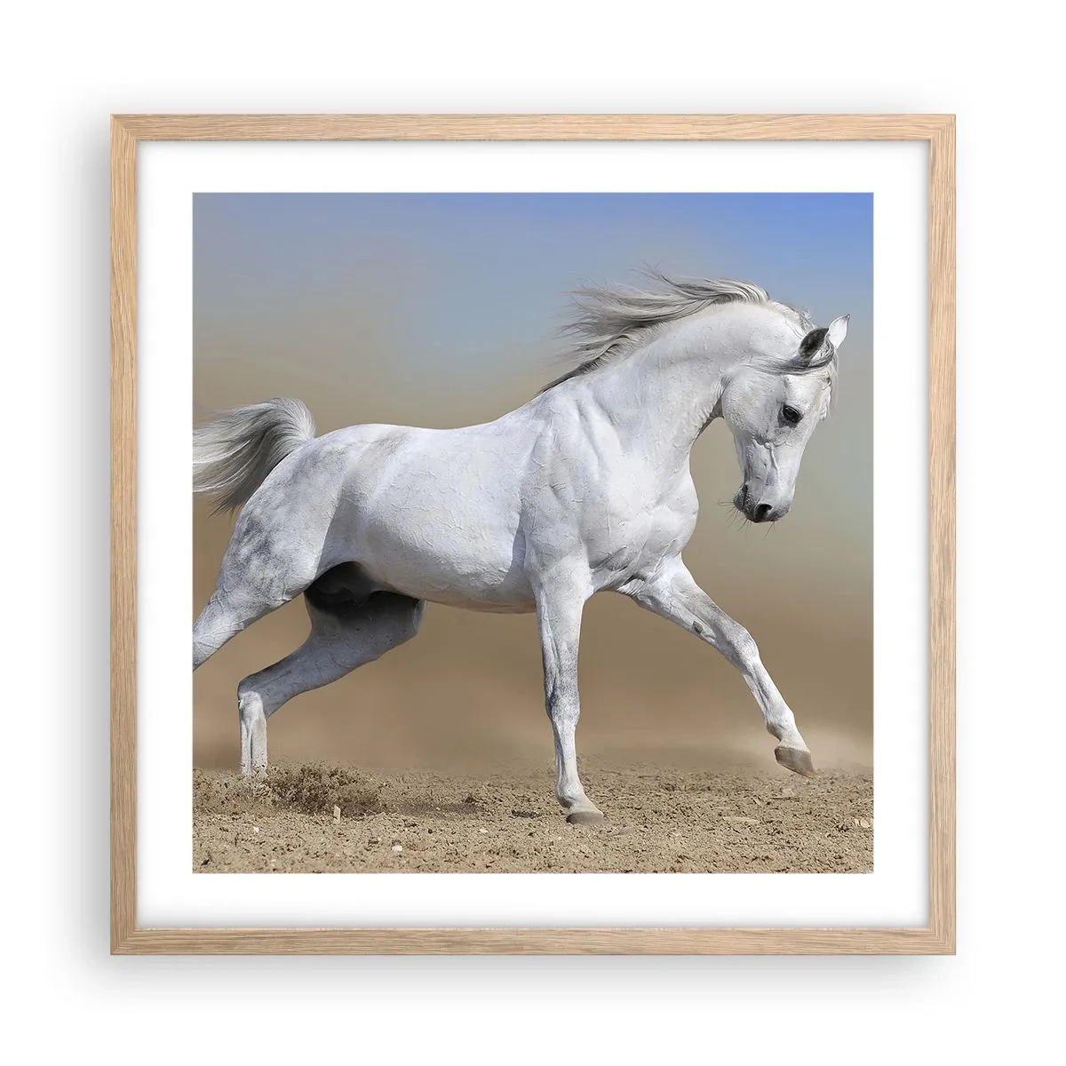 Poster în ramă de stejar deschis - Cea mai frumoasă poveste arabă - 50x50 cm