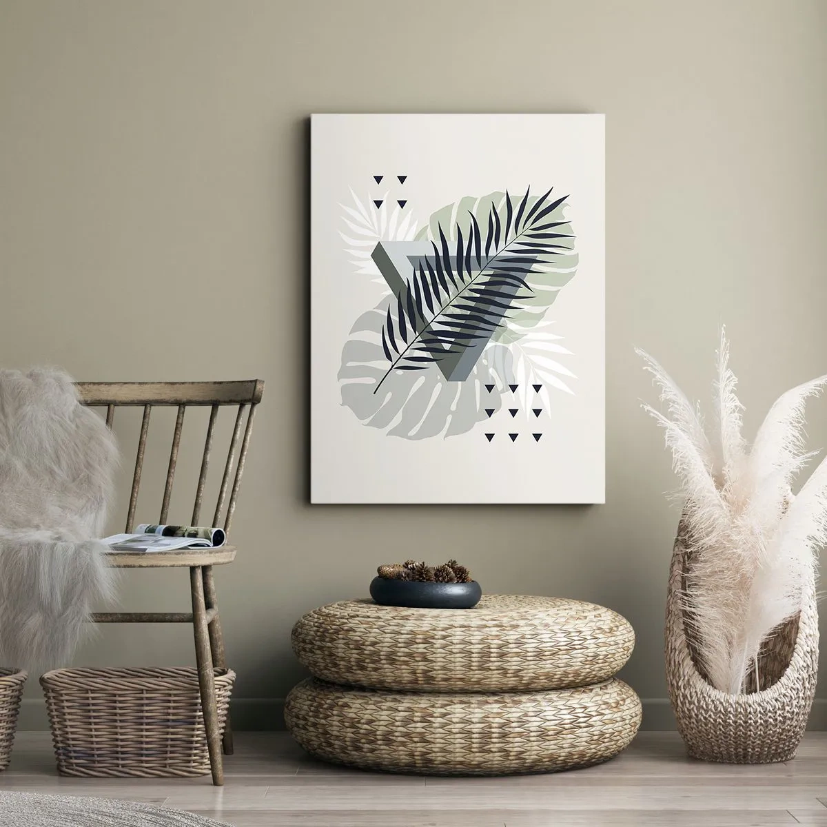 Tablou pe pânză - Natura și geometria - două ordine? - 50x70 cm