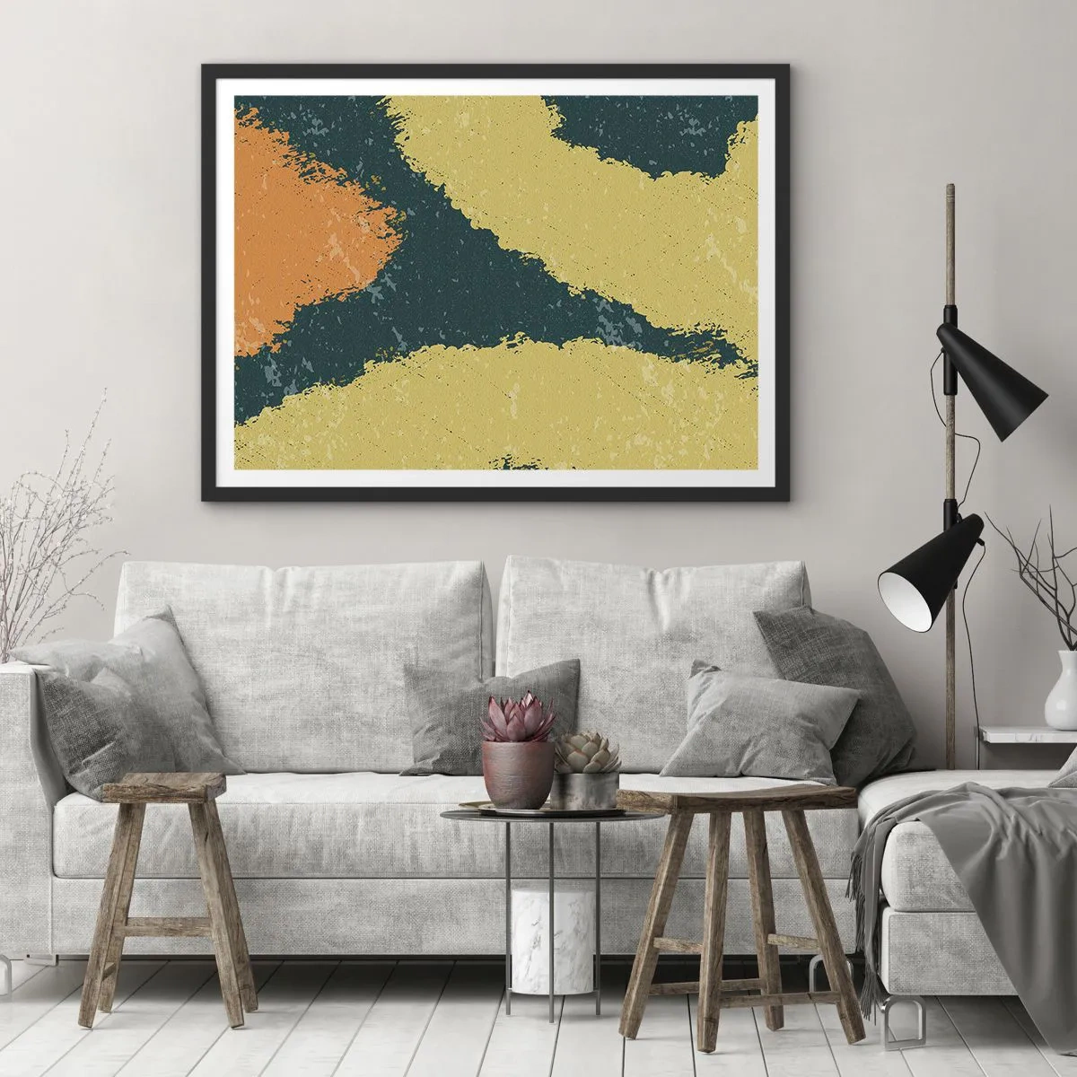 Poster în ramă neagră - Abstracție - în slow motion - 70x50 cm