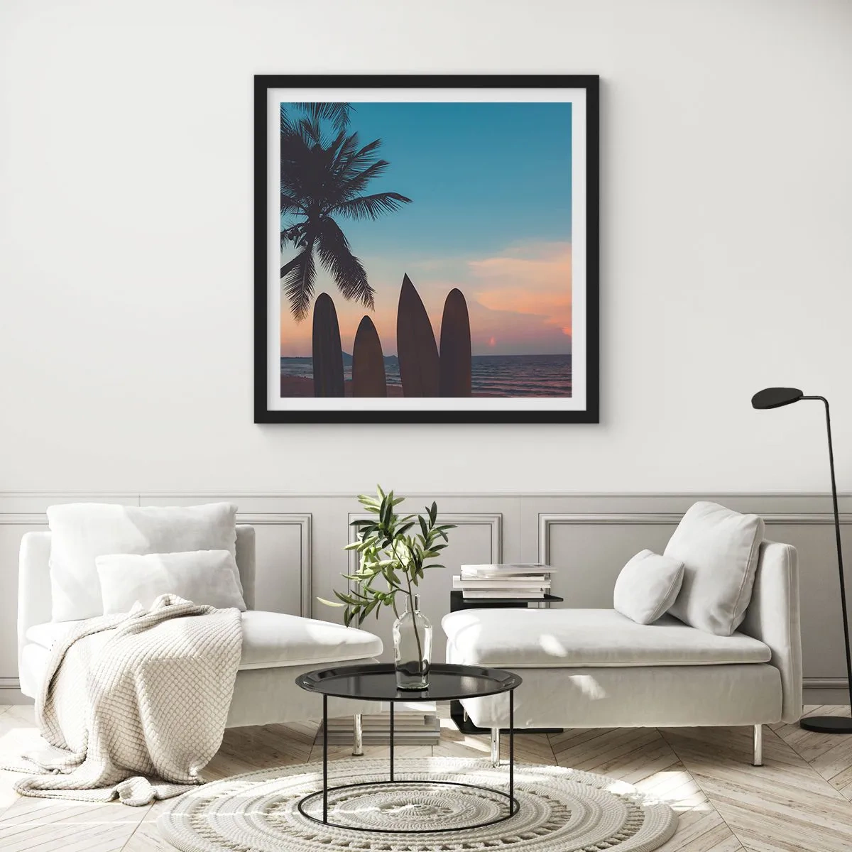 Poster în ramă neagră - Și mâine ne vom distra - 40x40 cm