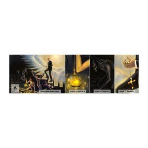 Mostră de Tapet Standard Eco - O călătorie dantescă spre lumină - Abstracția, Fantezie, oameni - 100x30 cm