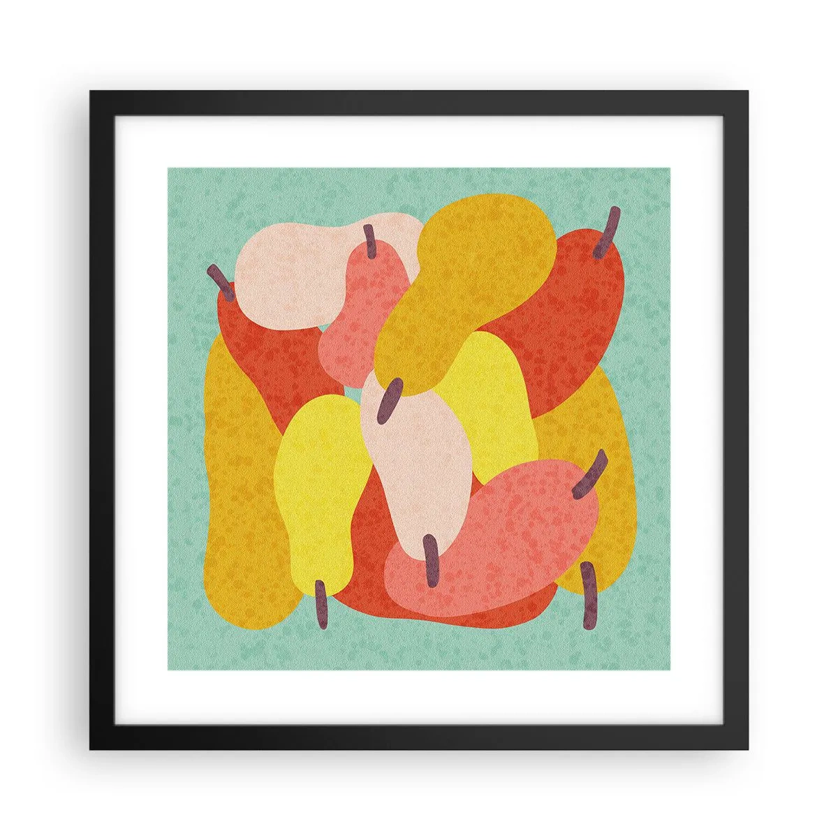 Poster în ramă neagră - Gustă soarele de vară - 40x40 cm