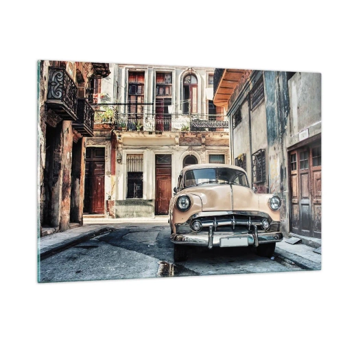 Tablou pe sticlă - O siestă în Havana - 120x80 cm