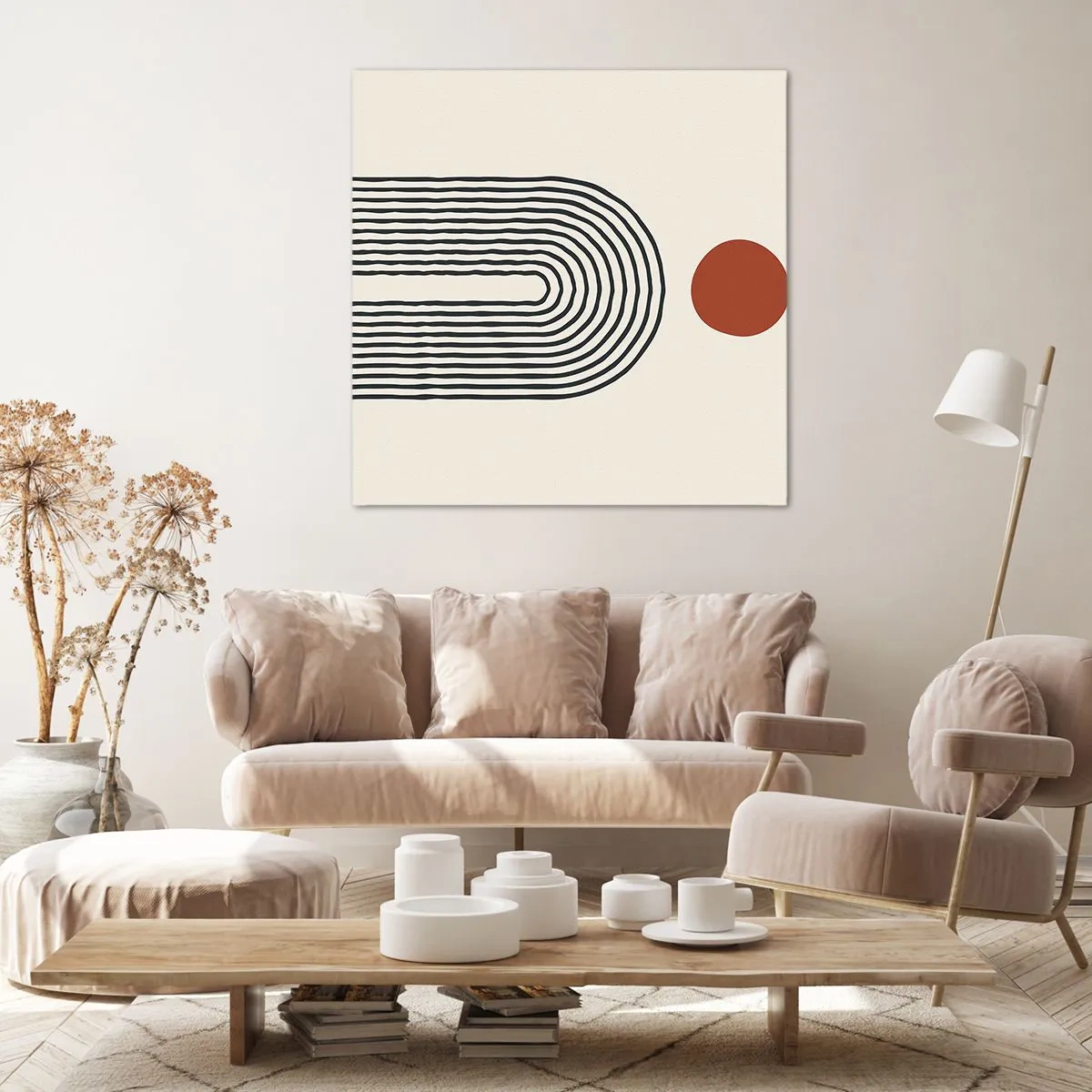 Tablou pe pânză - Magnetismul formelor și al culorilor - 50x50 cm