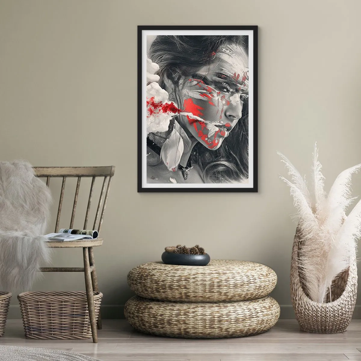 Poster în ramă neagră - În aburul absurdului - 70x100 cm