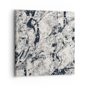 Tablou pe pânză - Întrepătrunderea contrariilor - 30x30 cm