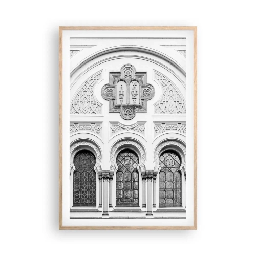 Poster în ramă de stejar deschis - La granița dintre culturi - 61x91 cm