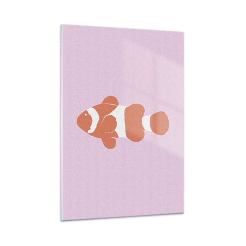 Tablou pe sticlă - Coralul îi vine bine - 50x70 cm