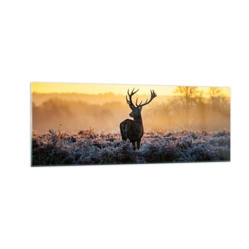 Tablou pe sticlă - Încoronat pe domeniul său - 140x50 cm