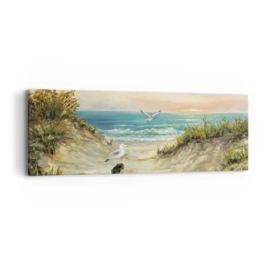 Tablou pe pânză - Retragere fără vânt - 90x30 cm