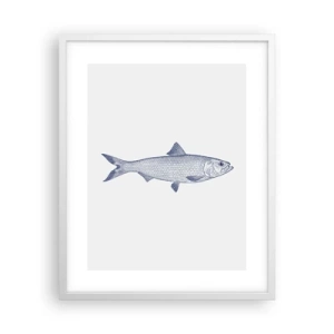 Poster în ramă albă - Salutări din mările nordice - 40x50 cm