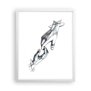 Poster în ramă albă - Gest frumos - 40x50 cm