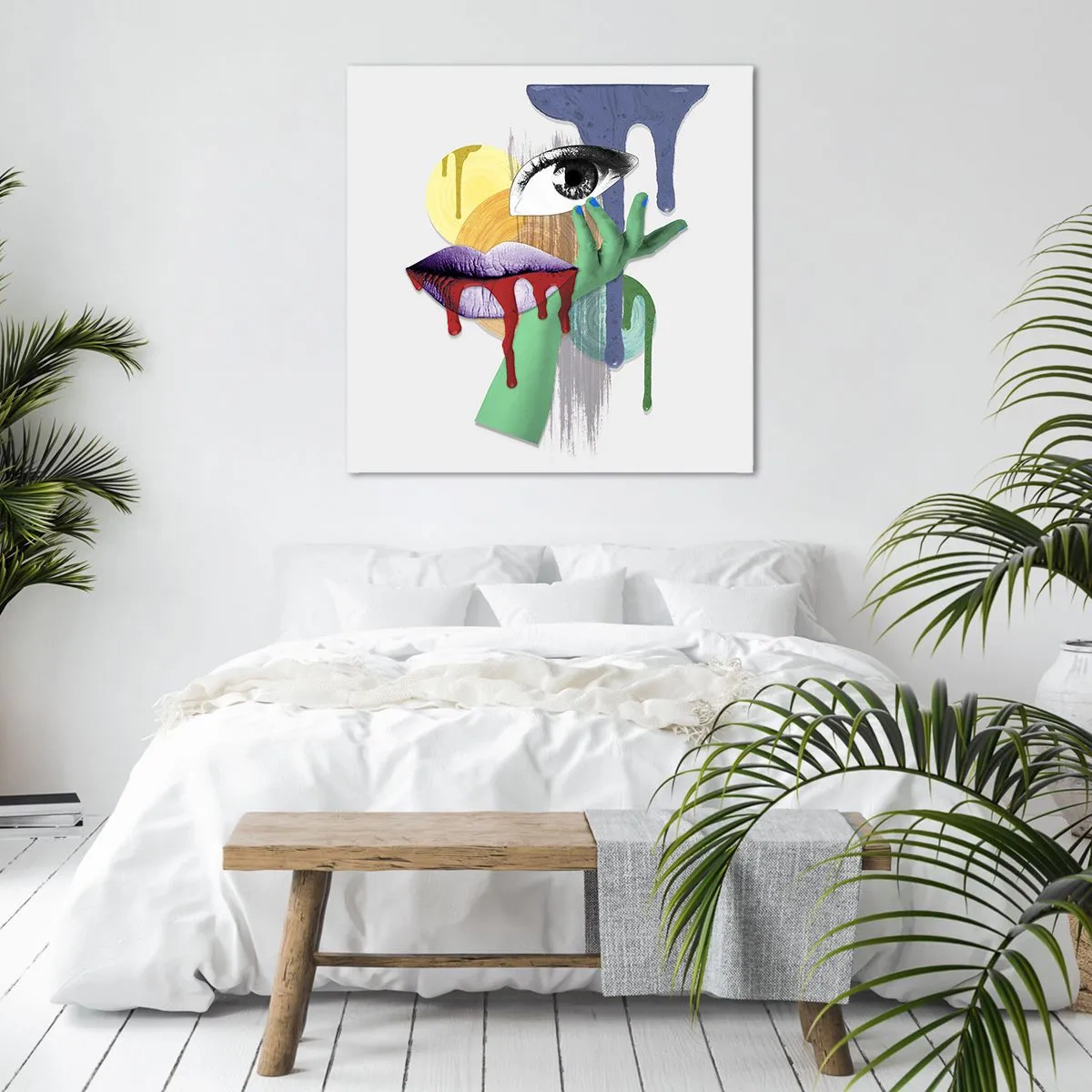 Tablou pe pânză - Portret deconstruit - 70x70 cm