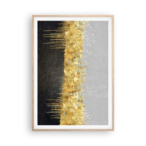 Poster în ramă de stejar deschis - Înăuntru și în sus - 70x100 cm