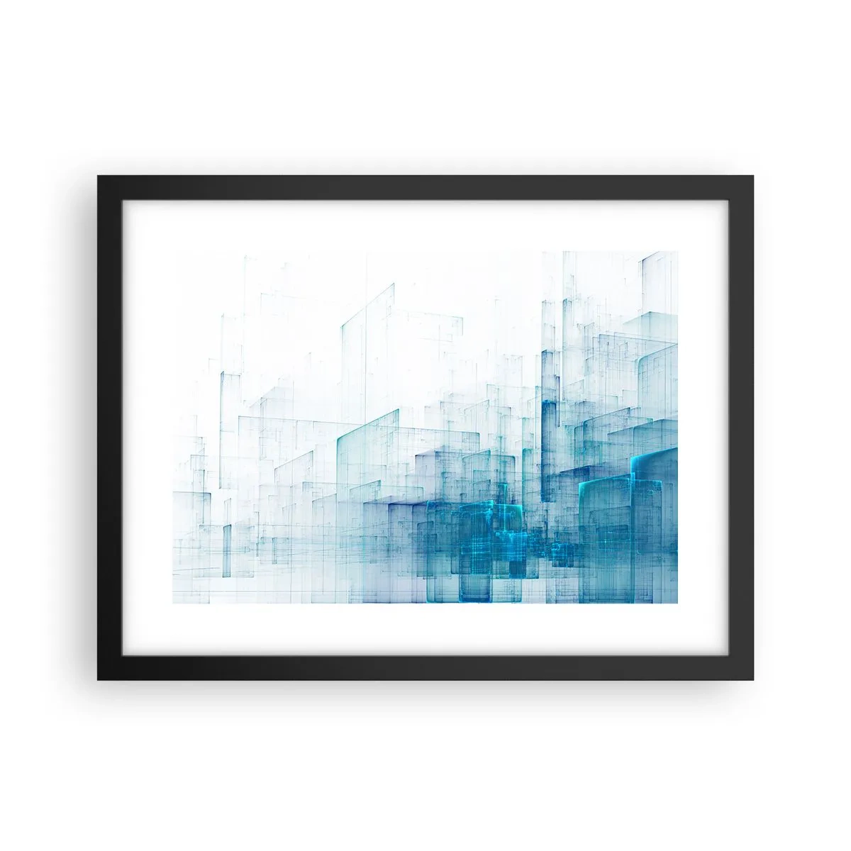 Poster în ramă neagră - Cum a apărut spațiul - 40x30 cm