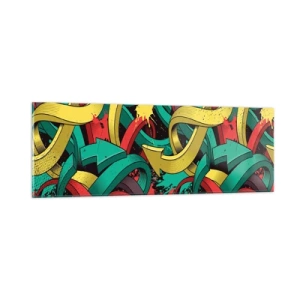 Tablou pe sticlă - Pe unde să mergem? - 90x30 cm